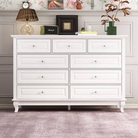 Amazon.com: Acme Ireland Wood Dresser In White : Home & Kitchen throughout Beyond the Beach White Ireland Dressers That Adapt to Any Style