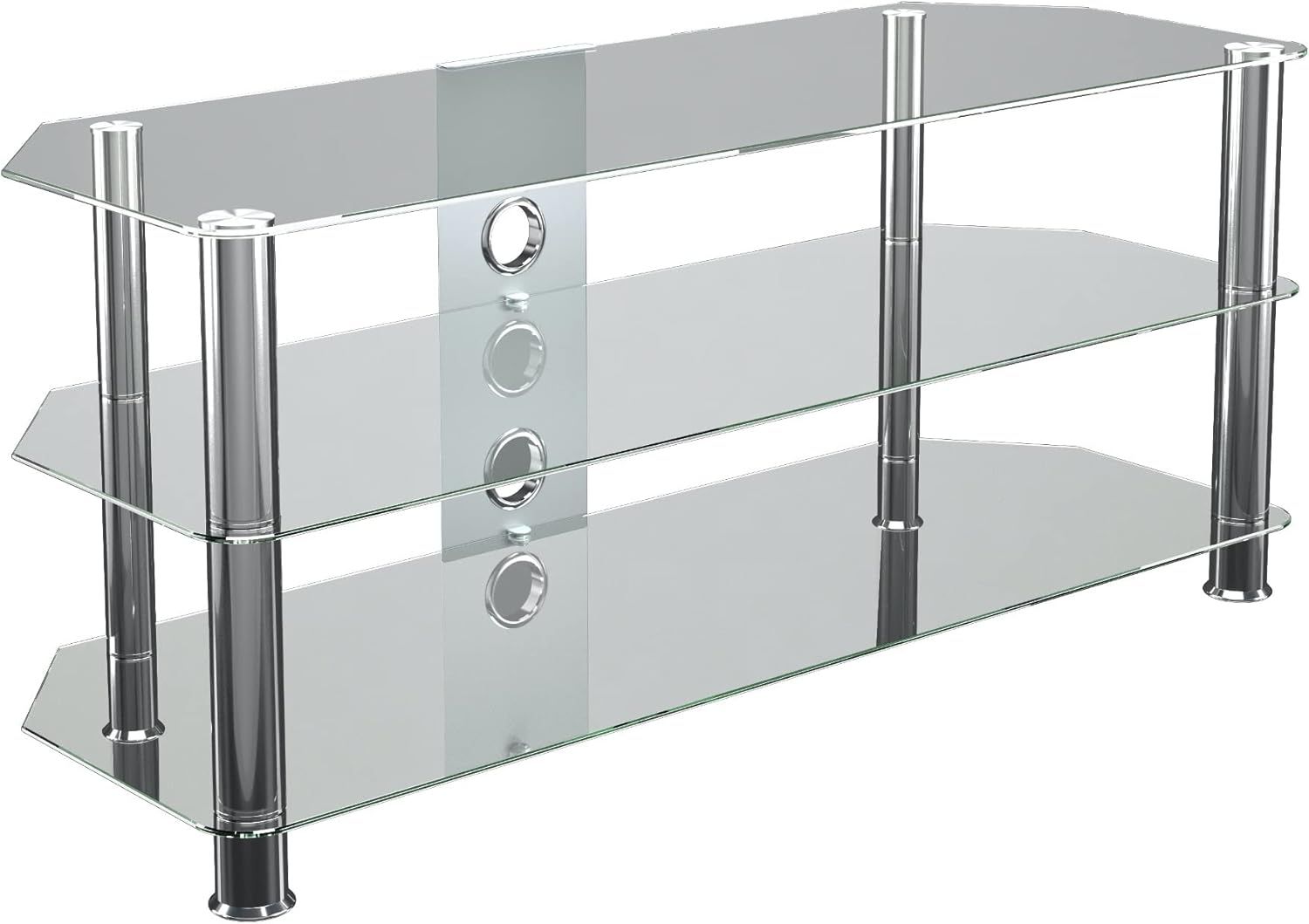 Amazon.com: Avf Steel Glass Tv Stand With Cable Management For Up To 55 ... within Troubleshooting Common Setup Challenges with Your AVF TV Stand