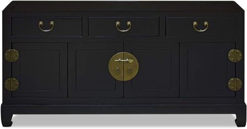 Amazon.com: Chinafurnitureonline Matte Black Elmwood Bi-Fold Door ... with Craftsmanship and Style Matte Black Elmwood Bi-Fold Doors Explained