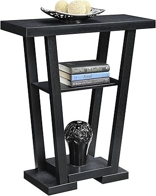 Amazon.com: Convenience Concepts Newport 3 Shelf Console, Espresso ... with Newport 3 Shelf Console