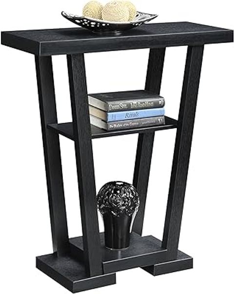 Amazon.com: Convenience Concepts Newport 3 Shelf Console, Espresso ... with Newport 3 Shelf Console