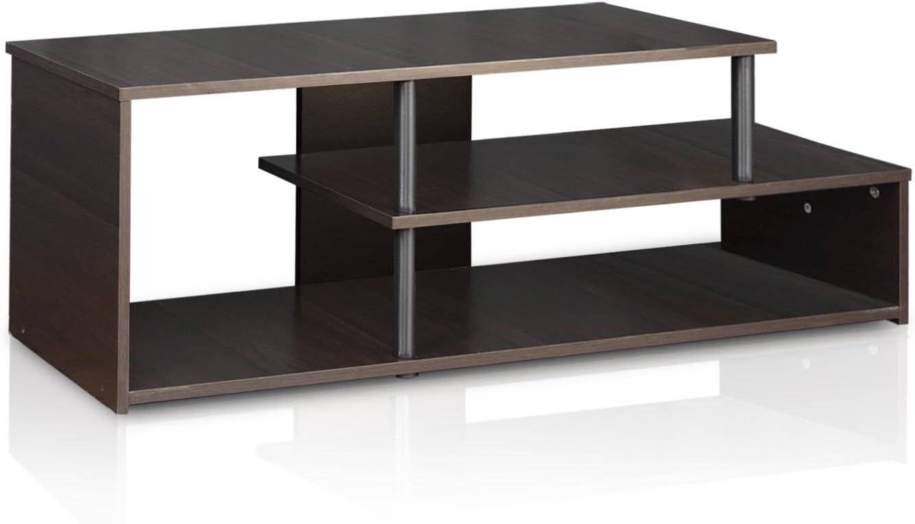 Amazon.com: Furinno Econ Low Rise Tv Stand, Espresso/Black : Home &amp; Kitchen within Understanding the Furinno Beginning TV Stand Design Philosophy