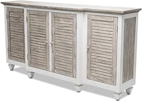 Amazon.com: Islamorada 4-Door Credenza Tv Stand Entertainment Unit ... inside Styling Your Hallway Discover the Charm of a Venice Dresser