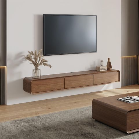 Amazon.com: Povison Floating Tv Stand, 63" Modern Tv Stand With Storage ... regarding Integrating the Fortitude 63" TV Stand Seamlessly into Your Decor