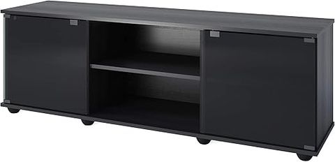 Amazon.com: Sonax E-0062-Bf Fiji 60-Inch Tv Component Bench, Ravenwood ... throughout Fiji 60" Tv Component Bench, Ravenwood Black