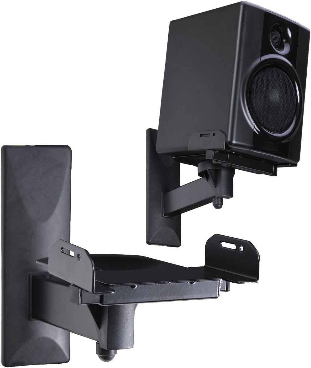 Amazon.com: Videosecu Side Clamping Bookshelf Speaker Wall Mount ... pertaining to Beyond the Basics Understanding the Benefits of AVF Side Clamping Mounts
