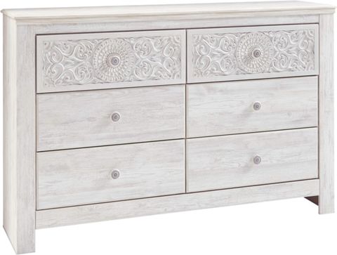 Amazon.com: Vingli Wash White Dresser For Bedroom, 6 Drawer Dresser ... for Hikaru Dresser, White Wash