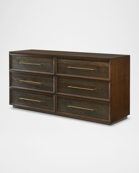 Ambella Hollis Dresser | Horchow with regard to Exploring the Richness of Toffee Brown Hollis Dresser and Mirror Sets