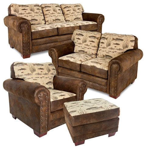 American Furniture Classics Model 8500-70K Angler's Cove 4-Piece Set ... throughout How to Style Your Space with the Iconic Angler's Cove Sofa