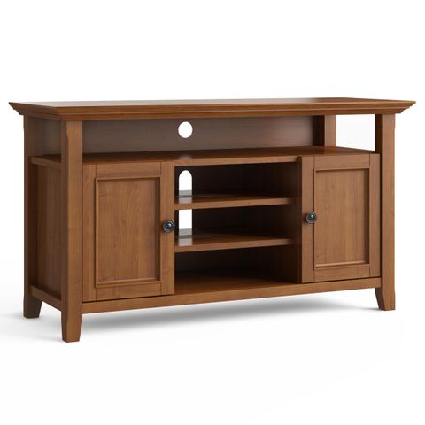 Amherst Solid Wood 54 Inch Wide Transitional Tv Media Stand In Light ... throughout Styling Your Amherst TV Stand for a Transitional Aesthetic