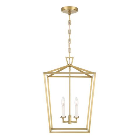 Anover Open Frame 17 | Lantern Pendant Lighting, Frame Pendant Light, Candelabra Light inside Understanding the Versatility of the Cuadro 6 Brass Pendant