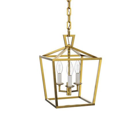 Anover Small Lantern Pendant, Satin Brass | Frame Pendant Light, Lantern Pendant Lighting ... with Understanding the Versatility of the Cuadro 6 Brass Pendant