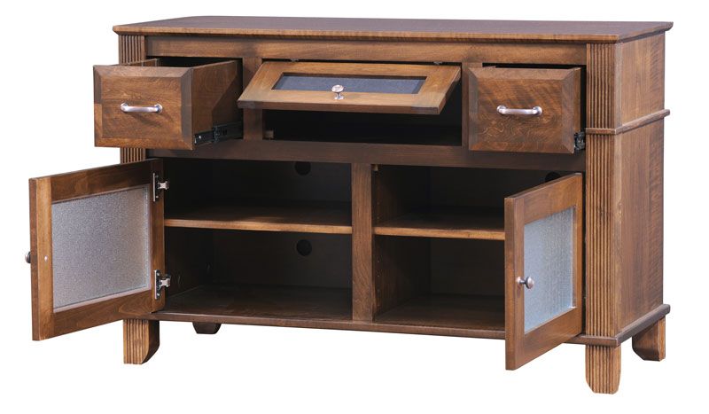 Arlington 2 Drawer Tv Stand In Solid Hardwood - Ohio Hardwood Furniture in James 2-Drawer Engineered Wood 48&quot; Tv Stand Dark Pine