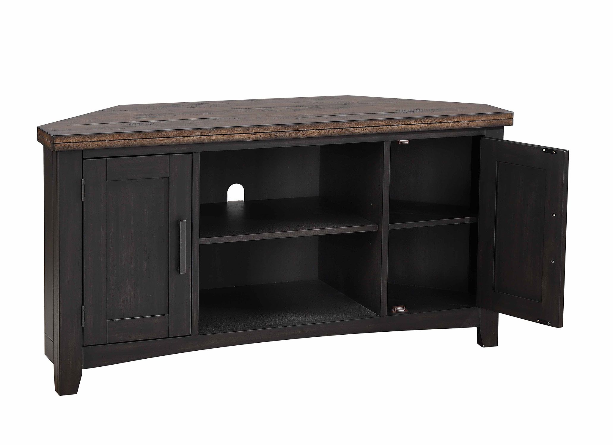 Ashford Corner Tv Console By Eci Furniture | Furniturepick pertaining to [%Ashford Console Table Tv Stand With Spacious Shelves, 100% Solid Usa Cherry Top|Discover the Enduring Beauty of Solid USA Cherry Tops for Your Console Table%]
