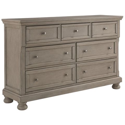 Ashley Furniture Lettner 7 Drawer Dresser In Light Gray - Walmart.com pertaining to Picket House Furnishings Clovis 7-Drawer Dresser In Grey Cw300Dr