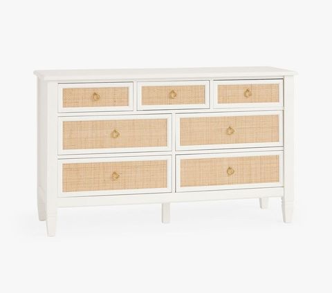 Ava-Regency-Caned-Extra-Wide-Dresser In 2024 | Extra Wide Dresser, Kids ... for Glamour Youth Dresser