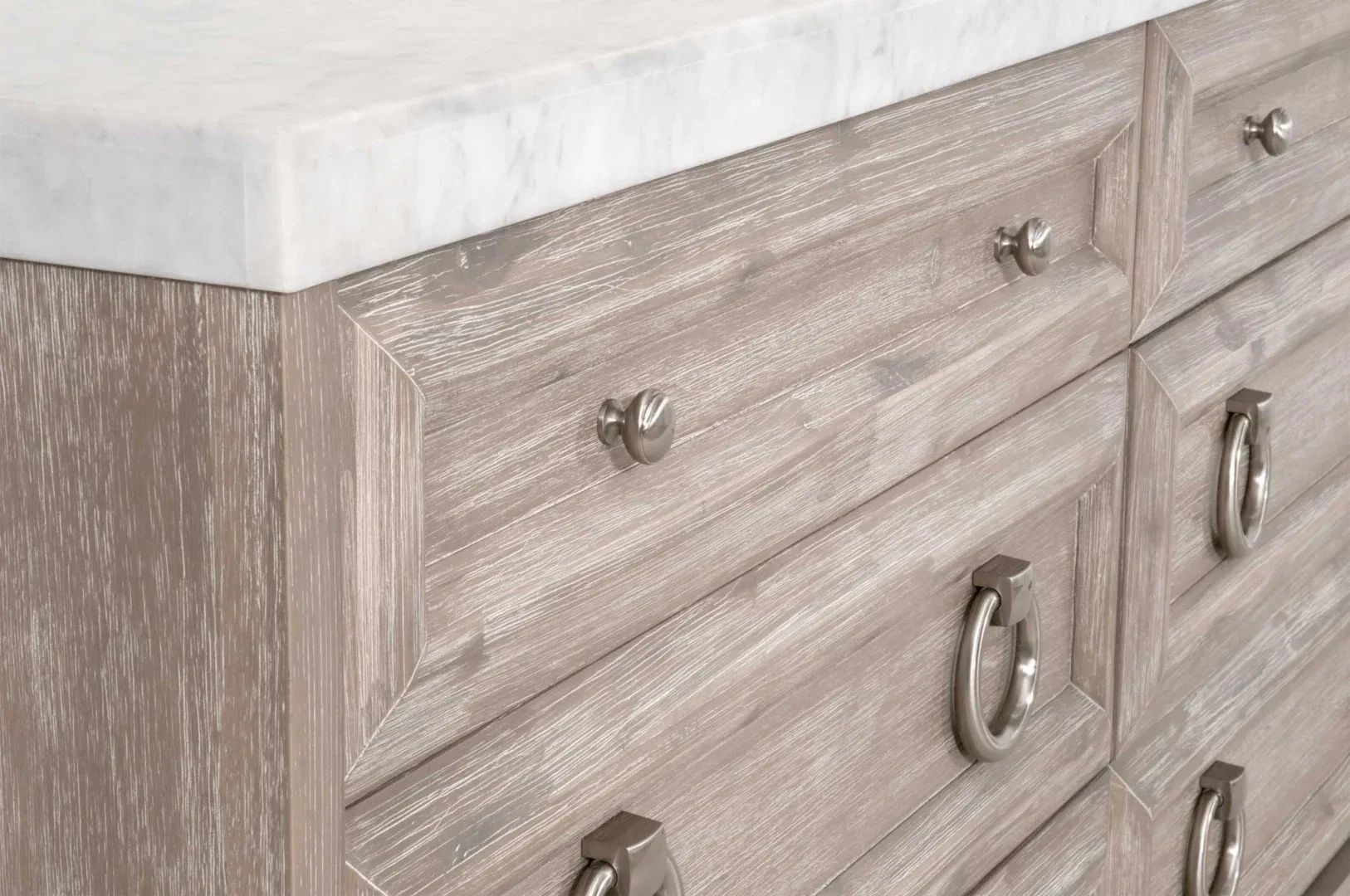Azure Carrera 6-Drawer Double Dresser - Kind &amp; Woodi throughout Azure Carrera 6-Drawer Double Dresser