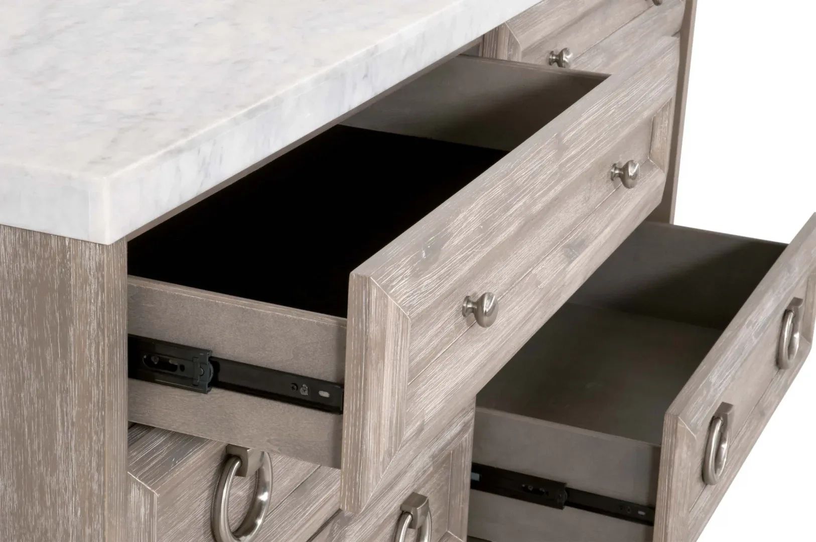 Real-Life Storage Challenges Solved by Azure Carrera 6-Drawer Double Dresser