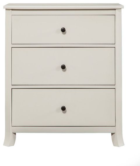 Baker 3 Drawer Small Chest White - Transitional - Accent Chests And ... regarding Understanding the Practical Benefits of Stapleton 3 Drawer Small Chest White in Modern Home Organization
