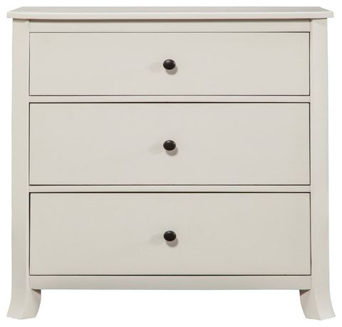 Baker 3 Drawer Small Chest, White - Transitional - Accent Chests And ... within Stapleton 3 Drawer Small Chest, White