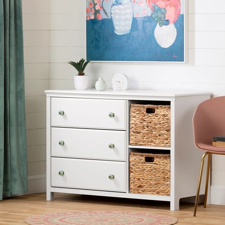 Balka Pure White 3-Drawer Dresser - South Shore | Rc Willey | Kids ... with Maintaining Your Balka Dresser Keeping That Pure White Sheen