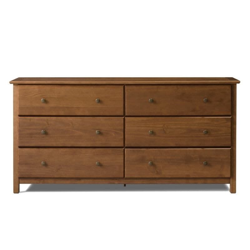 Barnes Transitional Light Walnut 64-Inch Wide Wood 7-Drawer Dresser By ... inside Maximizing Storage Solutions with Six-Drawer Dressers