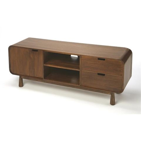 Beaumont Lane Metropolitan Living Modern Wood Entertainment Console In ... for The Art of Blending Functionality and Aesthetics in Modern Furniture