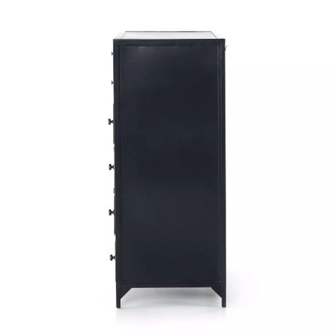 Belmont 8 Drawer Tall Dresser Black Four Hands with regard to Belmont 8 Drawer Tall Dresser, Black