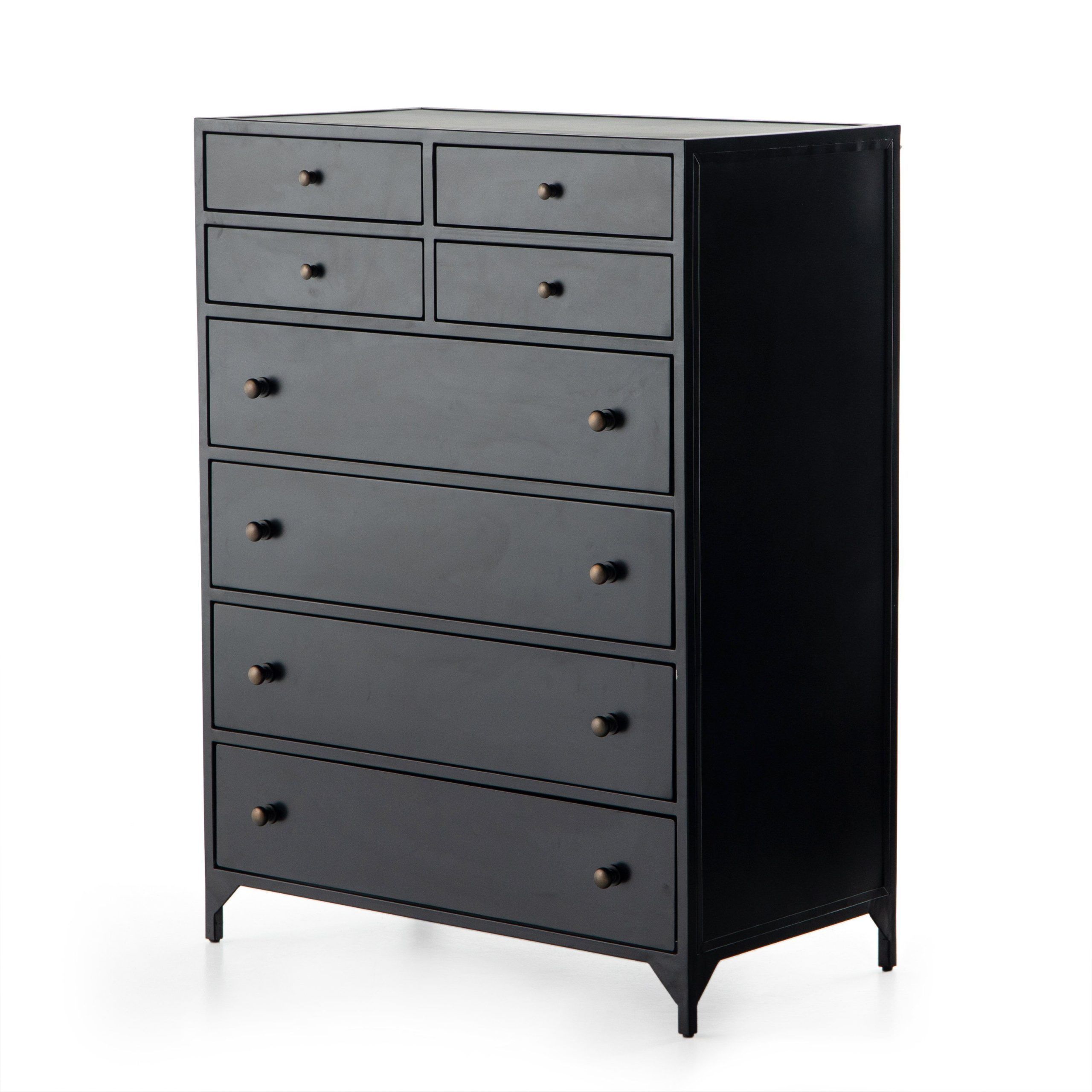 Belmont 8-Drawer Tall Dresser (Black) | Tall Dresser, Dresser, Drawers within Belmont 8 Drawer Tall Dresser, Black