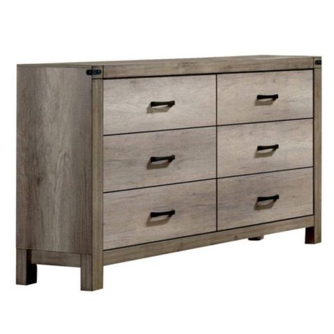 Benjara 60 In. Brown 6-Drawer Wooden Dresser Without Mirror Bm215285 ... with Maximizing Storage Solutions with Six-Drawer Dressers