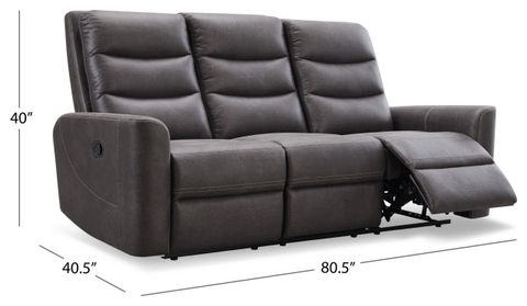 Bentley Fabric Manual Reclining Sofa - Contemporary - Sofas - By ... for Bentley Graphite Gray Sofa