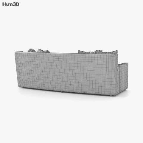 Bernhardt Candace Sofa 3D Model - Download Sofa On 3Dmodels.org pertaining to Bernhardt Candace Fabric Sofa With Welt Trim