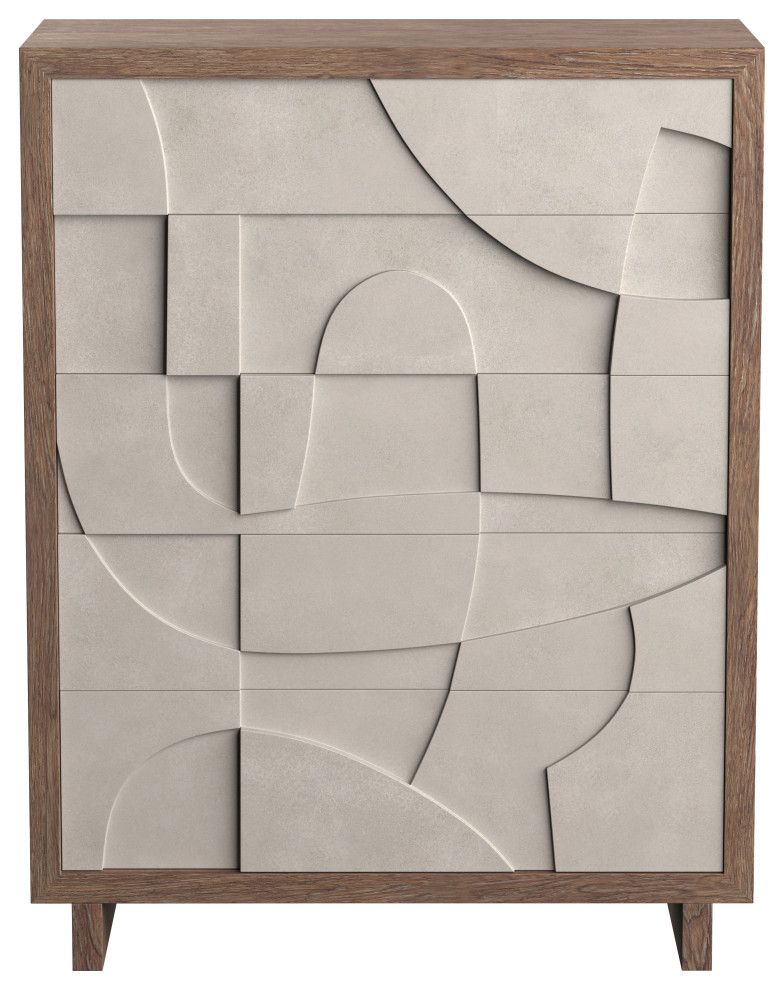 Bernhardt Casa Paros Tall Drawer Chest, 42&quot; W X 19.50&quot; D X 54&quot; H ... with regard to The Art of Organization How the Bernhardt Silhouette Enhances Your Space
