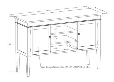 Best Buy: Simpli Home Carlton Collection Tall Tv Media Stand Tobacco ... in Carlton Tv Media Stand