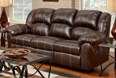 Best Leather Reclining Sofa Brands Reviews: Alpha Leather Dual ... throughout Sofa Secrets: How To Choose The Right Arm Style