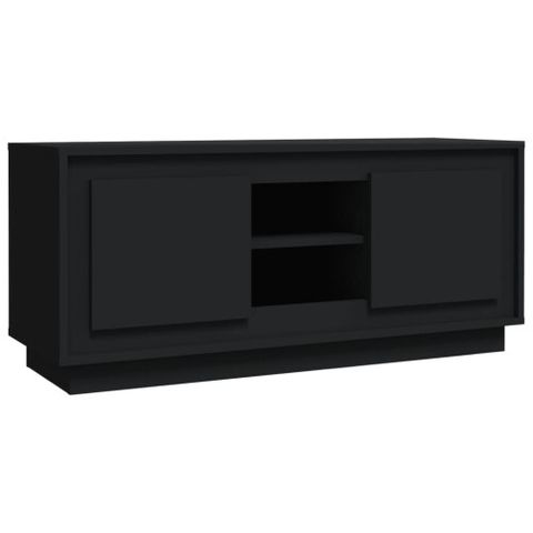 (Black) Vidaxl Tv Cabinet Tv Stand Tv Unit Media Cabinet Sideboard ... inside Vidaxl Tv Stand Tv Console Sideboard Tv Unit Media Unit Cupboard Black Metal