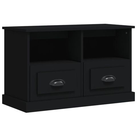 (Black) Vidaxl Tv Cabinet Tv Stand Tv Unit Media Cabinet Sideboard ... with regard to Understanding the Versatility of Black Metal TV Units in Modern Living Spaces