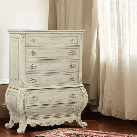 Bloomsbury Market Acme Ragenardus Chest In Antique White | Wayfair intended for Acme Ragenardus Dresser, Antique White