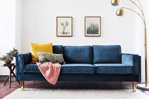 Blue Velvet Sofas With Creative Living Room Decor Ideas within The Enduring Charm of Velvet Sofas A Timeless Design Choice