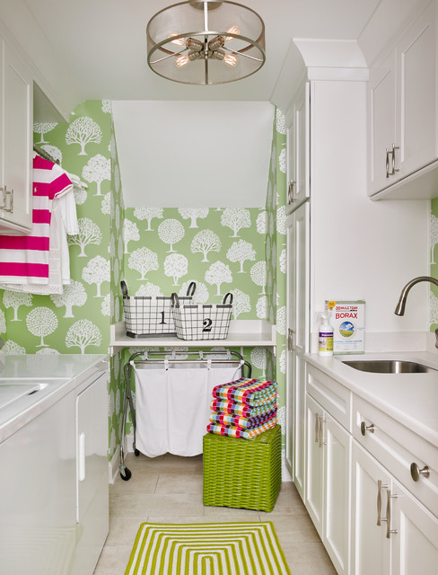 Transforming Your Laundry Room with Bold Wallpaper
