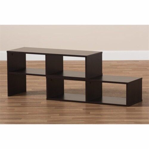 Bowery Hill Modern Wood Adjustable Tv Stand For Tvs Up To 47 In Dark ... within Understanding the Design Philosophy Behind Modern Wood TV Stands
