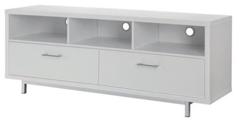 Bowery Hill - New Arrivals Of Bowery Hill Contemporary 3 Compartment Wood Tv Stand For Tvs Up To ... with regard to Bowery Hill Traditional Wood Tv Stand For Tvs Up To 60" In Burnished Oak