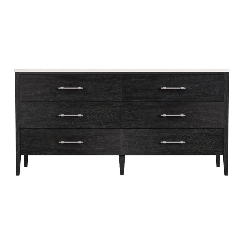 Butler Mayfair 6 Drawer Wood And Marble Dresser &amp; Reviews | Perigold throughout Bringing Timeless Appeal Home with the Mayfair Light Beige Dresser