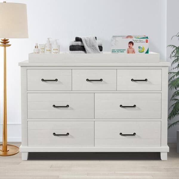 The Carmel White 7 Drawer Dresser A Timeless Addition to Any Home