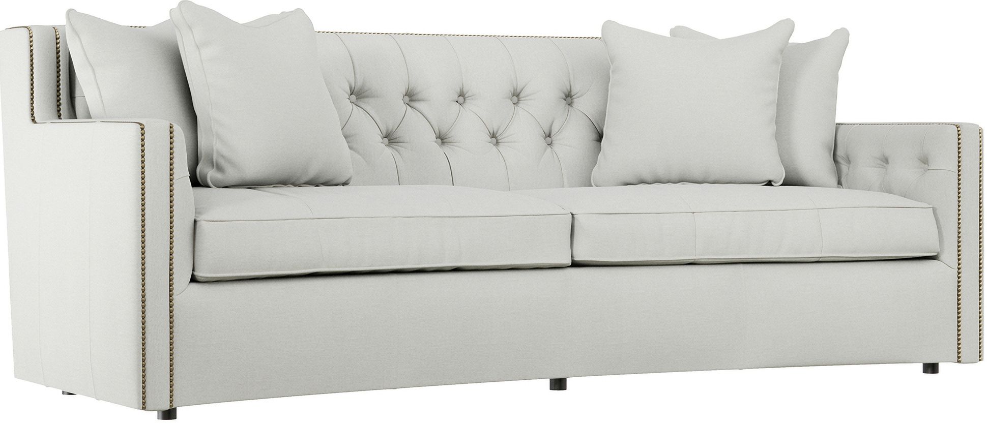 Candace Fabric Sofa In Bone By Bernhardt | 1Stopbedrooms pertaining to Bernhardt Candace Fabric Sofa With Welt Trim