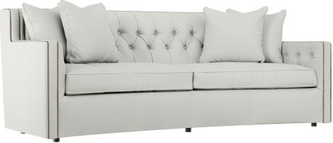 Candace Fabric Sofa In Bone By Bernhardt | 1Stopbedrooms pertaining to Bernhardt Candace Fabric Sofa With Welt Trim