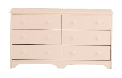 Canwood 6 Drawer Double Dresser - White for Cocora 6 Drawer Double Dresser, White