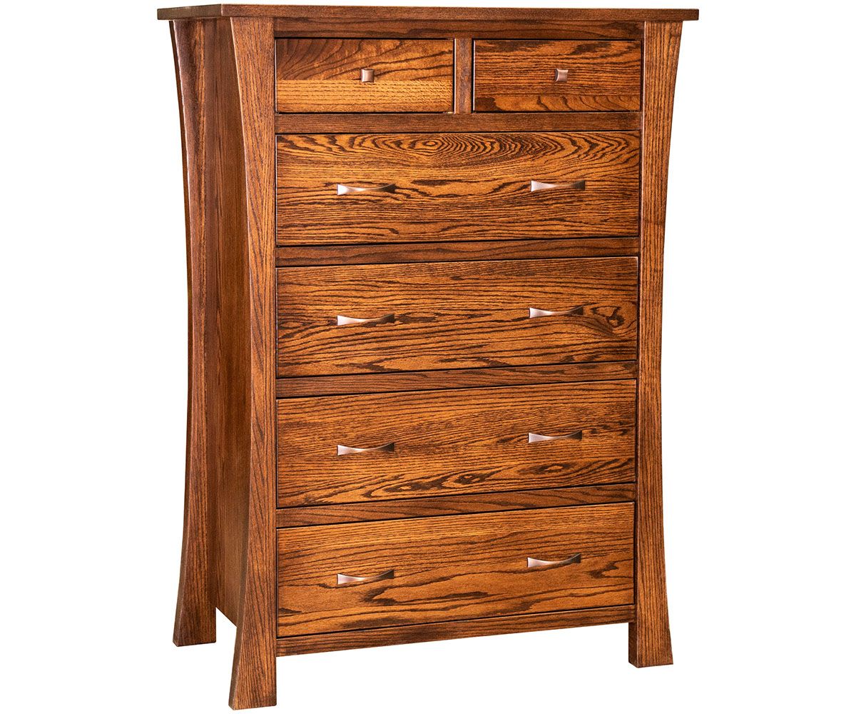 Catalina 6 Drawer Chest | Amish Oak &amp; Cherry | Hickory, Nc pertaining to The Enduring Appeal of the Boheme Chimay 6-Drawer Chest