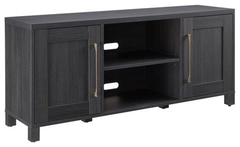 Chabot Rectangular Tv Stand For Tv's Up To 65 In Charcoal Gray ... pertaining to Thalia Rectangular Tv Stand For Tv's Up To 60 In Charcoal Gray