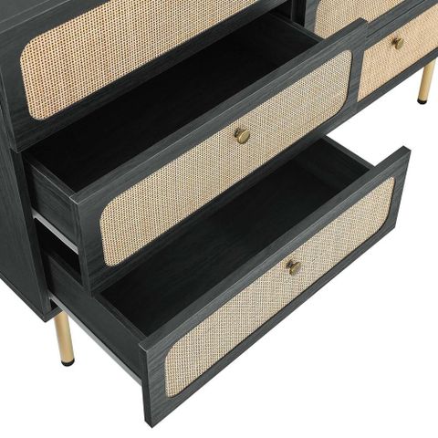Chaucer 6-Drawer Compact Dresser - Modern In Designs pertaining to Beyond the Bedroom Discovering Chaucer Oak Dresser's Potential